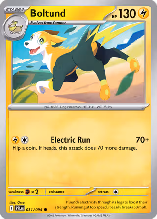 Boltund 31/94 Pokemon card