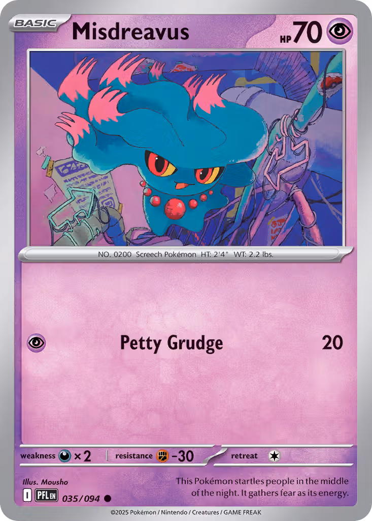 Misdreavus 35/94 Pokemon card