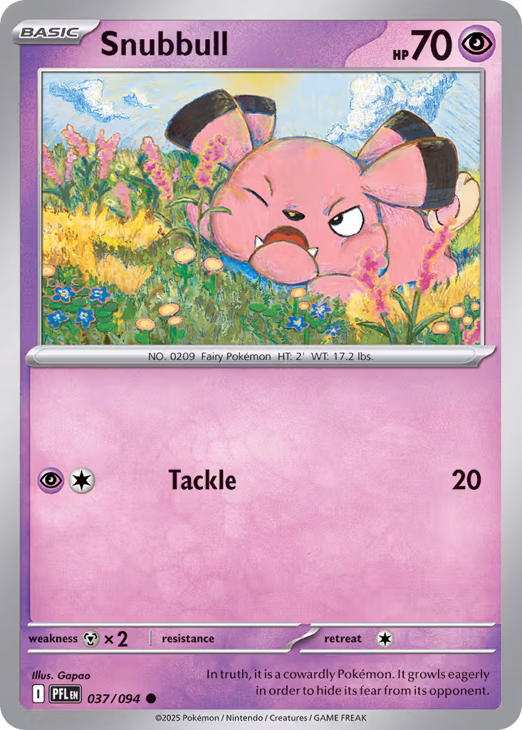 Snubbull 37/94 Pokemon card