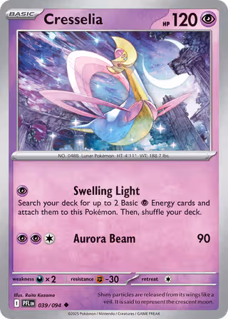 Cresselia 39/94 Pokemon card