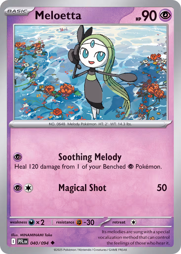 Meloetta 40/94 Pokemon card