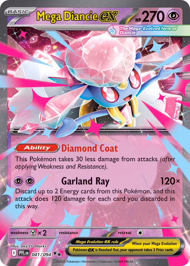 Mega Diancie ex 41/94 Pokemon card