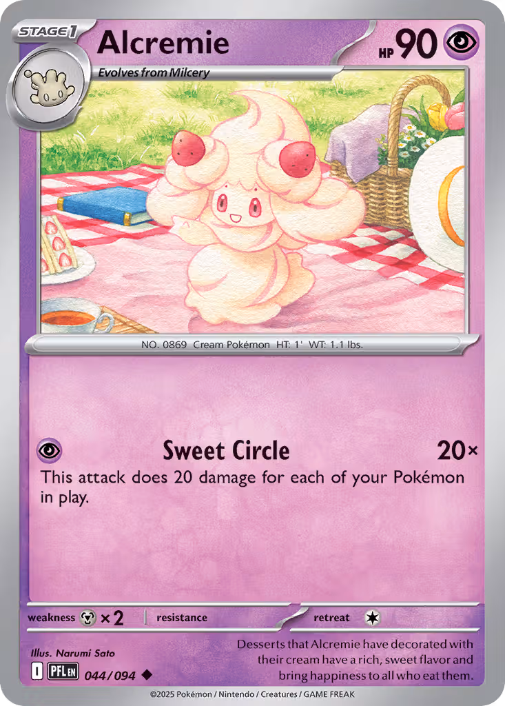 Alcremie 44/94 Pokemon card