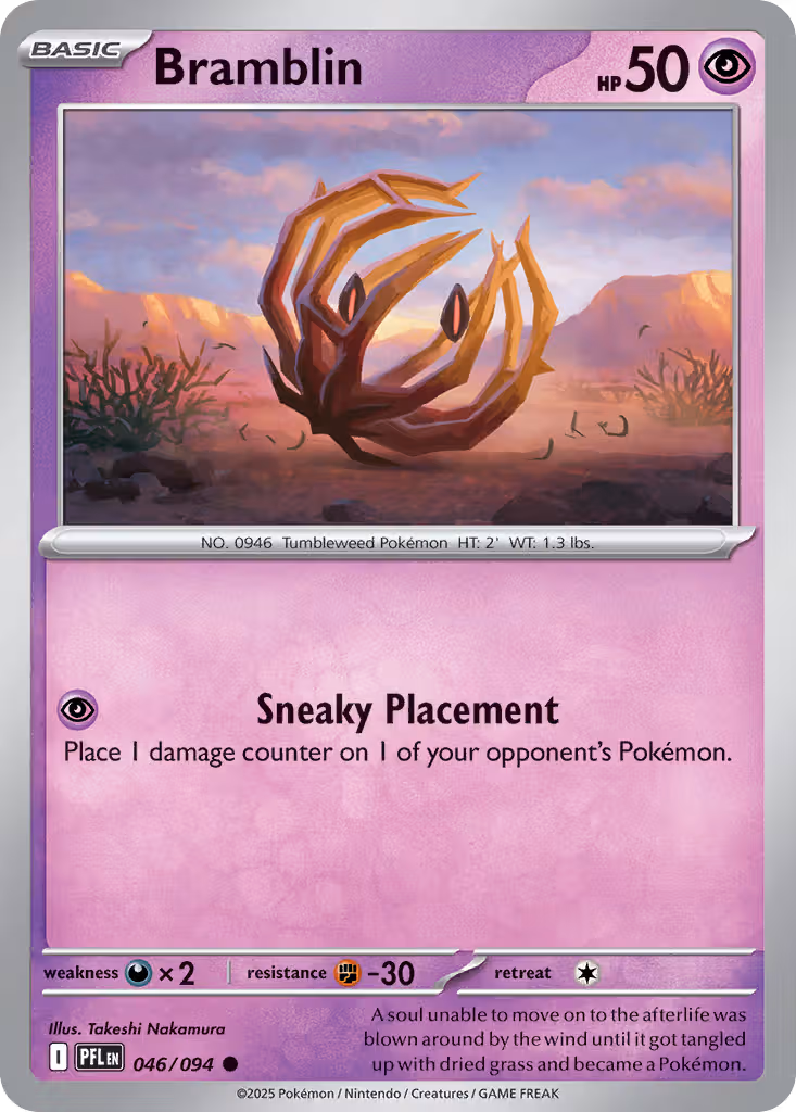 Bramblin 46/94 Pokemon card