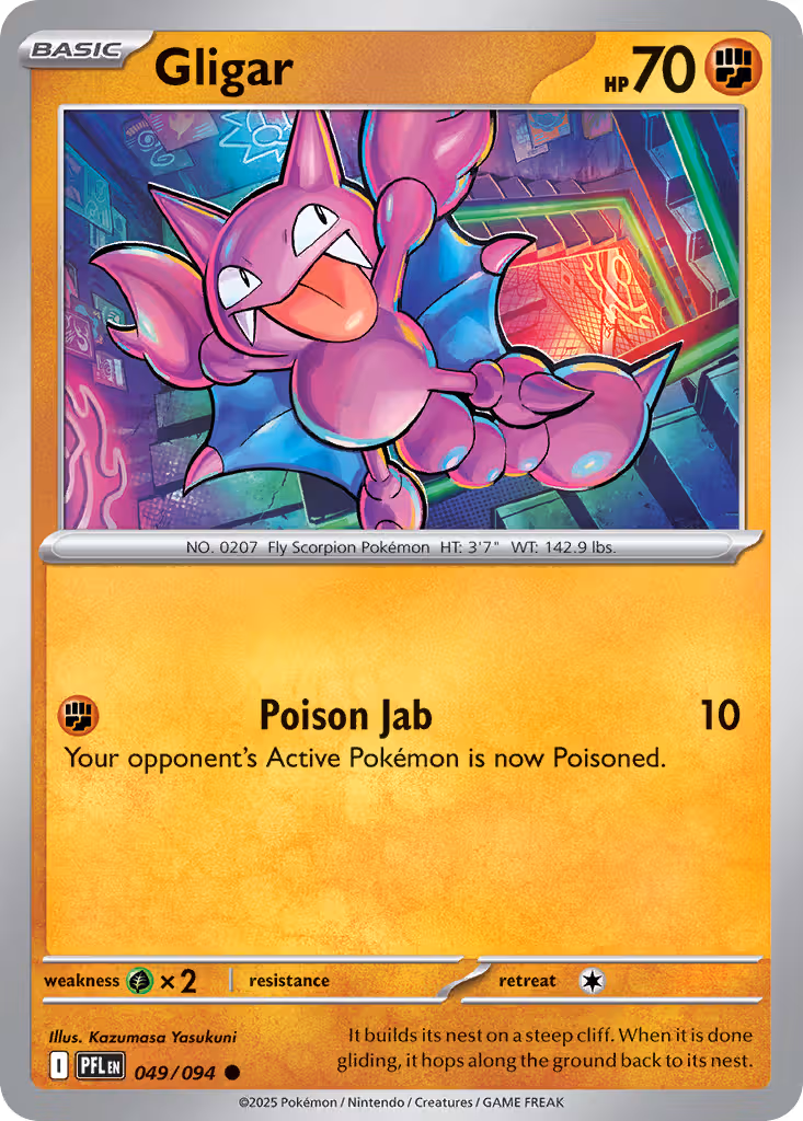 Gligar 49/94 Pokemon card
