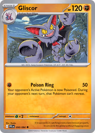 Gliscor 50/94 Pokemon card