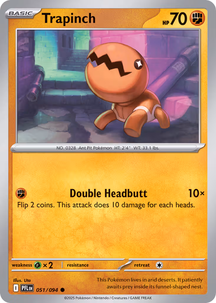 Trapinch 51/94 Pokemon card