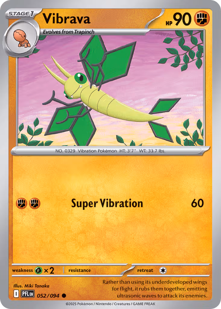 Vibrava 52/94 Pokemon card