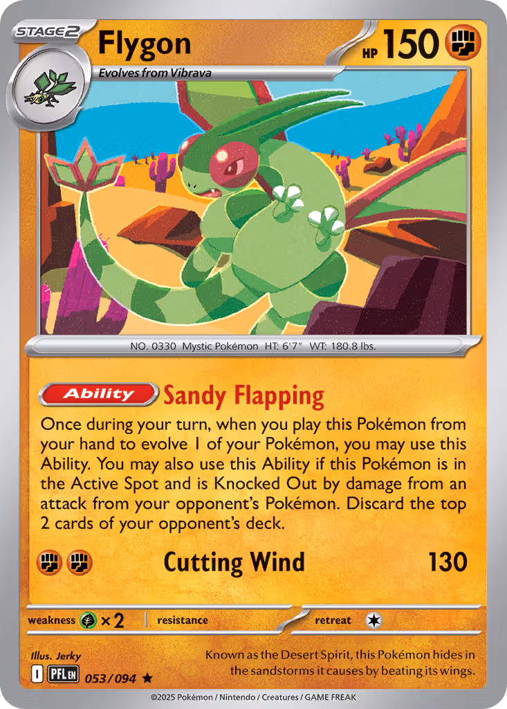 Flygon 53/94 Pokemon card