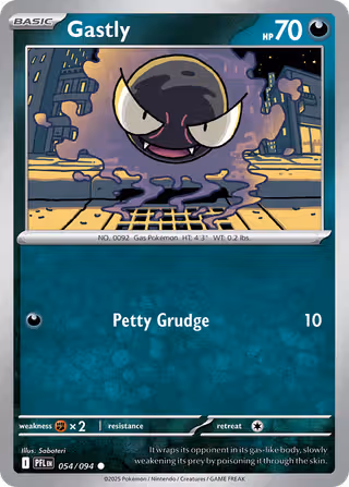 Gastly 54/94 Pokemon card