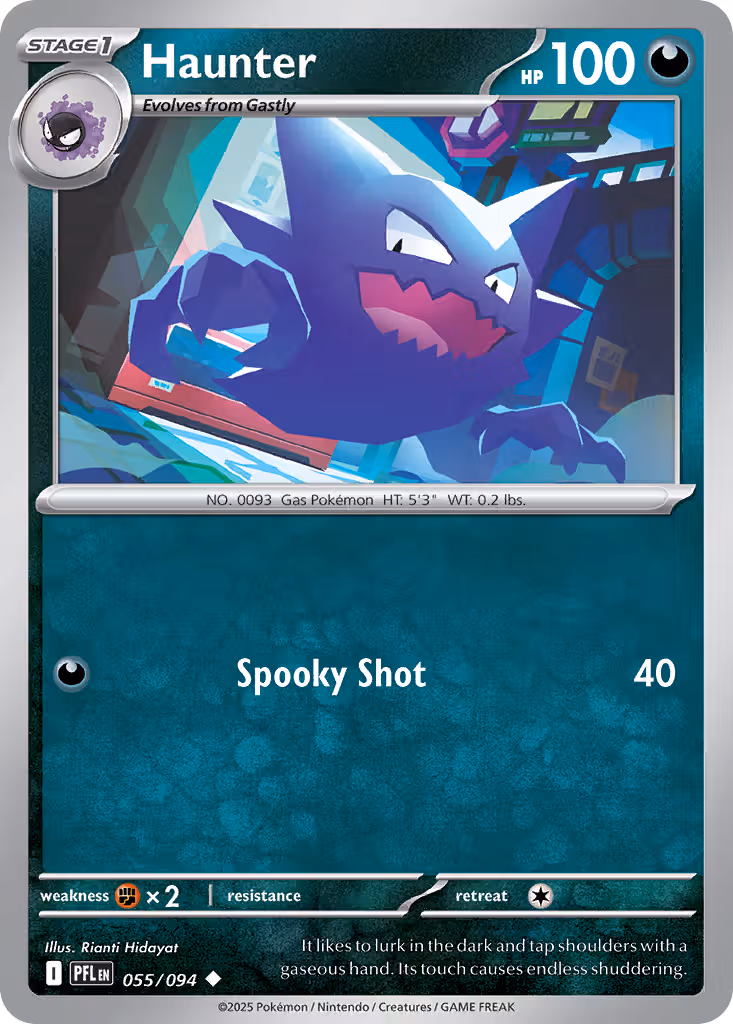 Haunter 55/94 Pokemon card