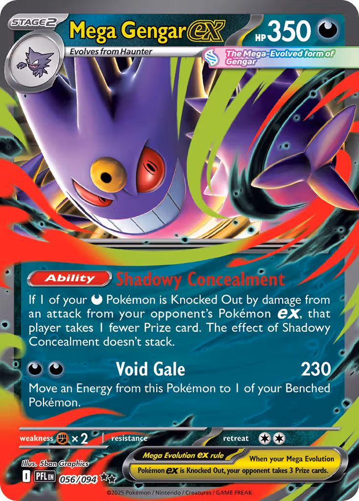 Mega Gengar ex 56/94 Pokemon card