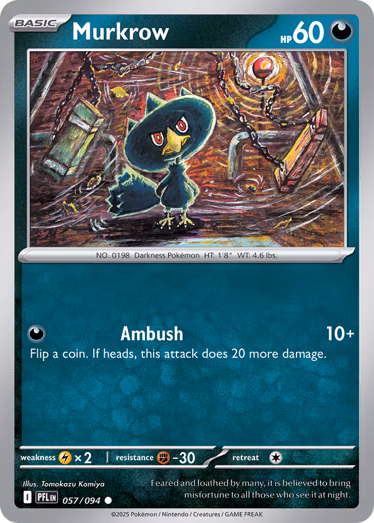Murkrow 57/94 Pokemon card