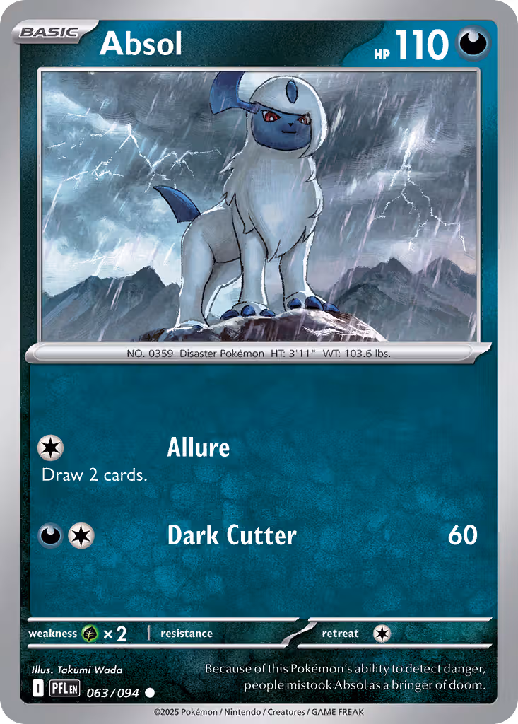 Absol 63/94 Pokemon card