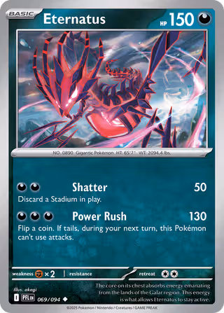 Eternatus 69/94 Pokemon card