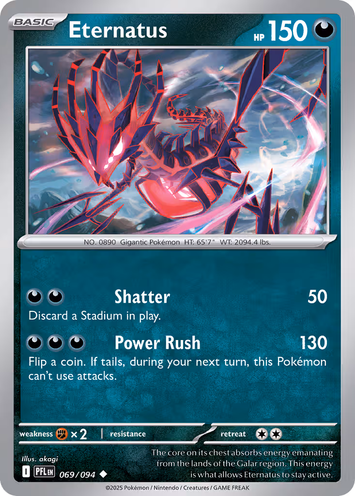 Eternatus 69/94 Pokemon card