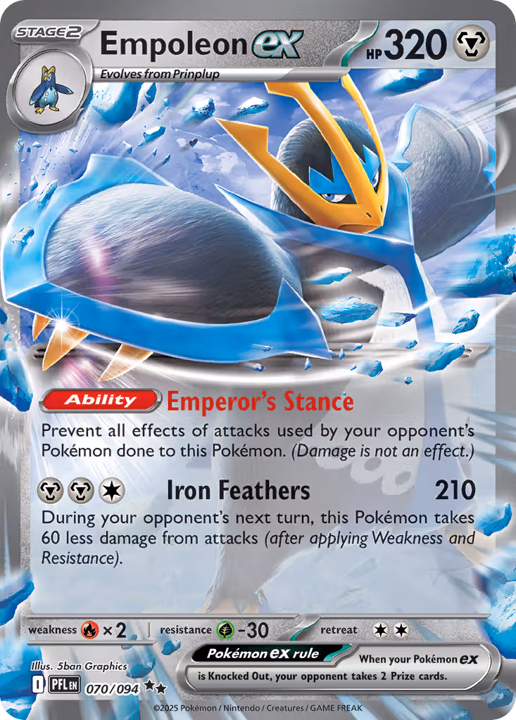 Empoleon ex 70/94 Pokemon card