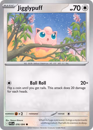 Jigglypuff 76/94 Pokemon card