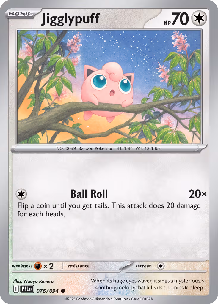 Jigglypuff 76/94 Pokemon card