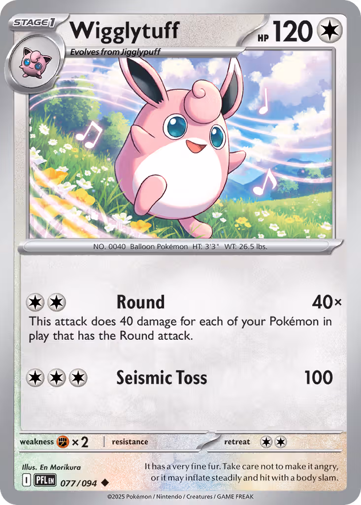 Wigglytuff 77/94 Pokemon card