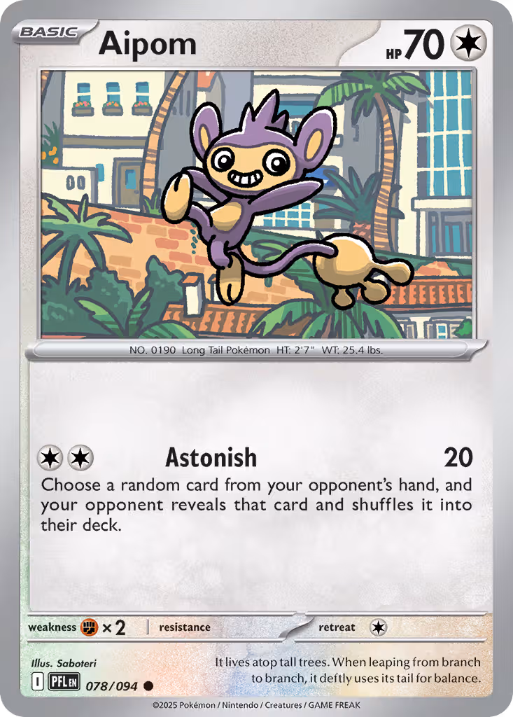 Aipom 78/94 Pokemon card