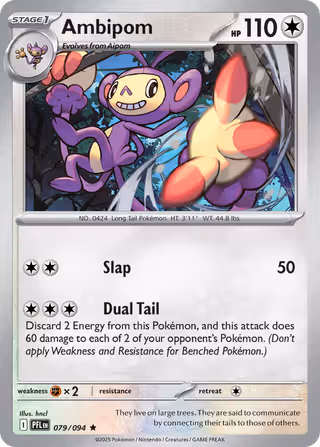 Ambipom 79/94 Pokemon card