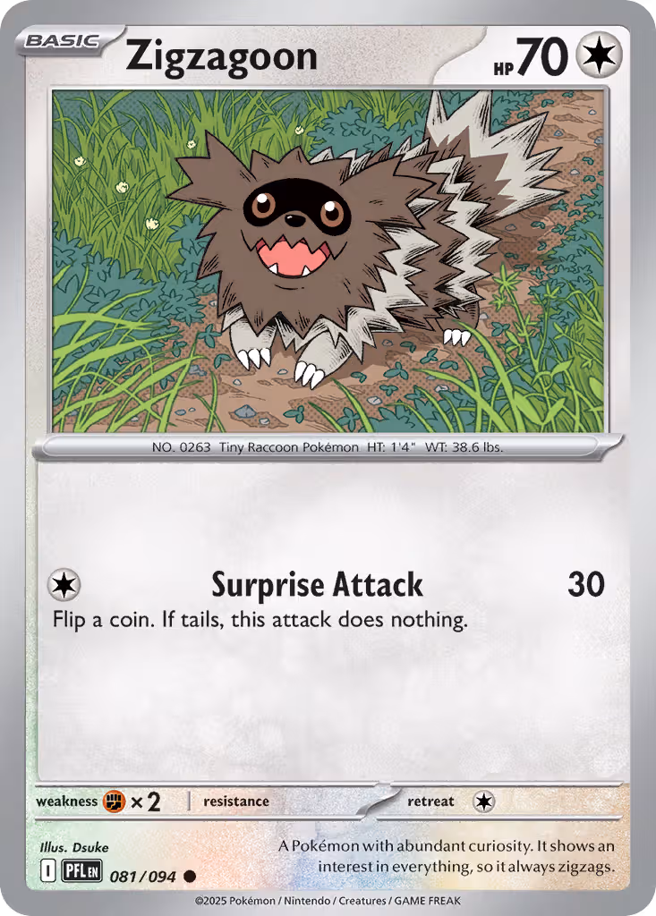 Zigzagoon 81/94 Pokemon card