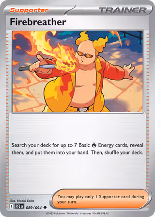 Firebreather 89/94 Pokemon card