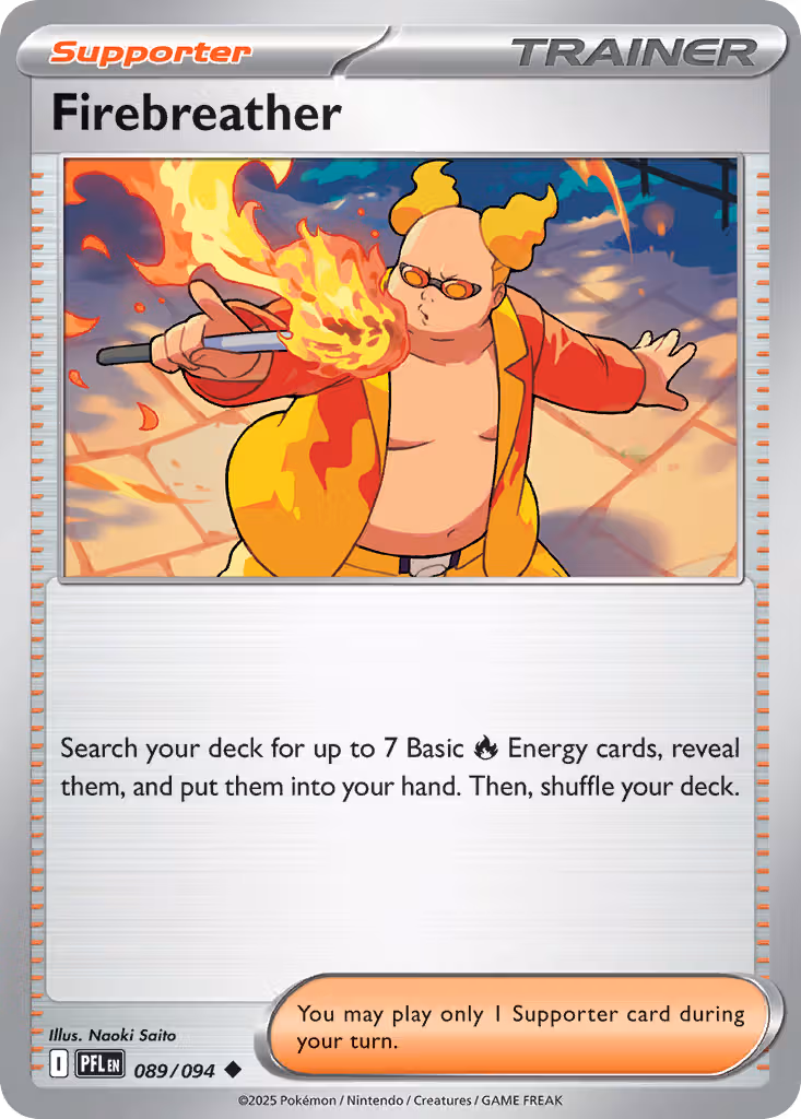 Firebreather 89/94 Pokemon card