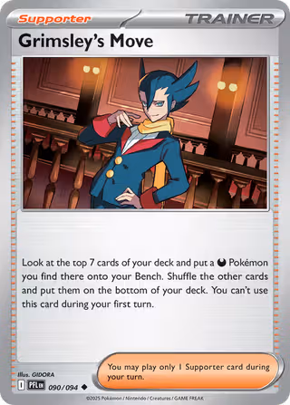 Grimsley's Move 90/94 Pokemon card
