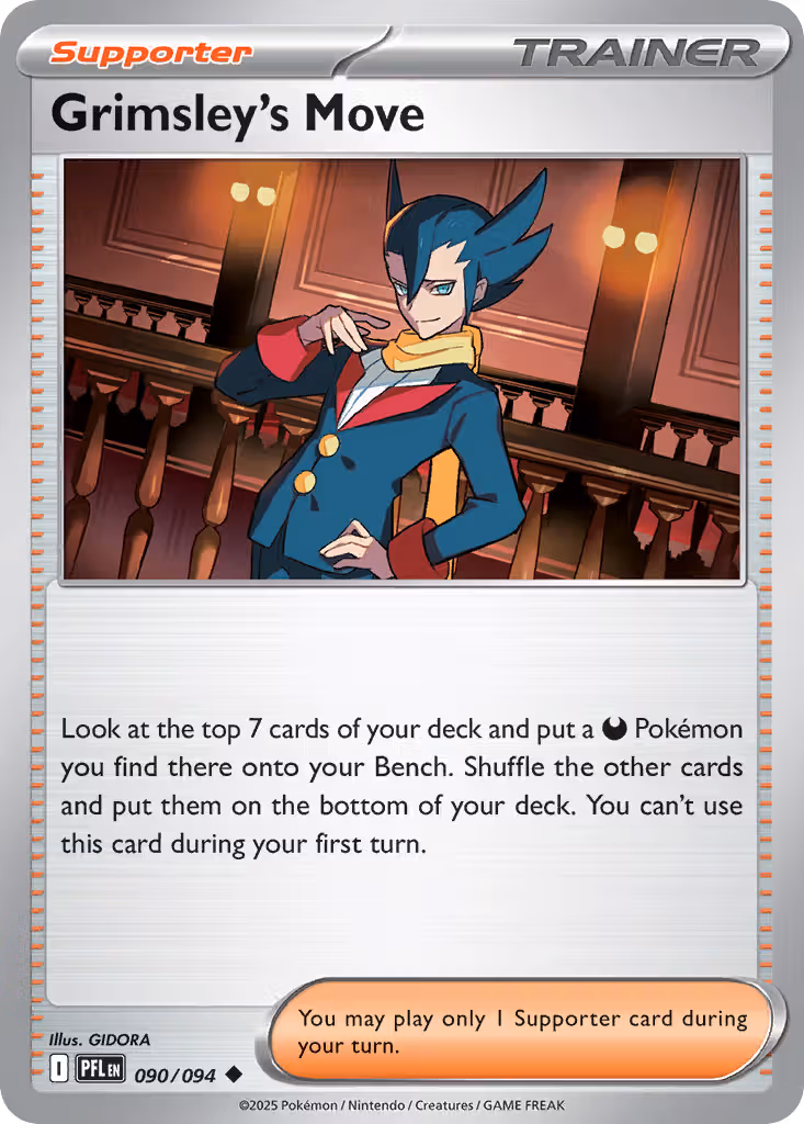 Grimsley's Move 90/94 Pokemon card