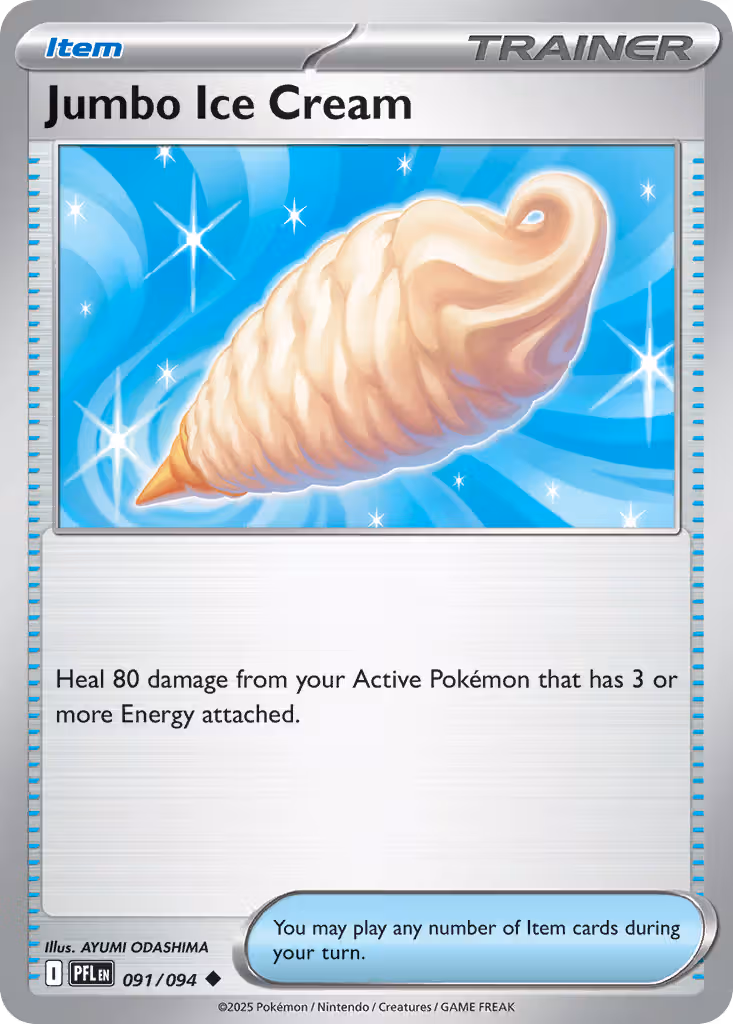 Jumbo Ice Cream 91/94 Pokemon card