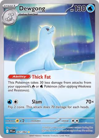 Dewgong 97/94 Pokemon card