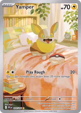 Yamper 99/94 Pokemon card