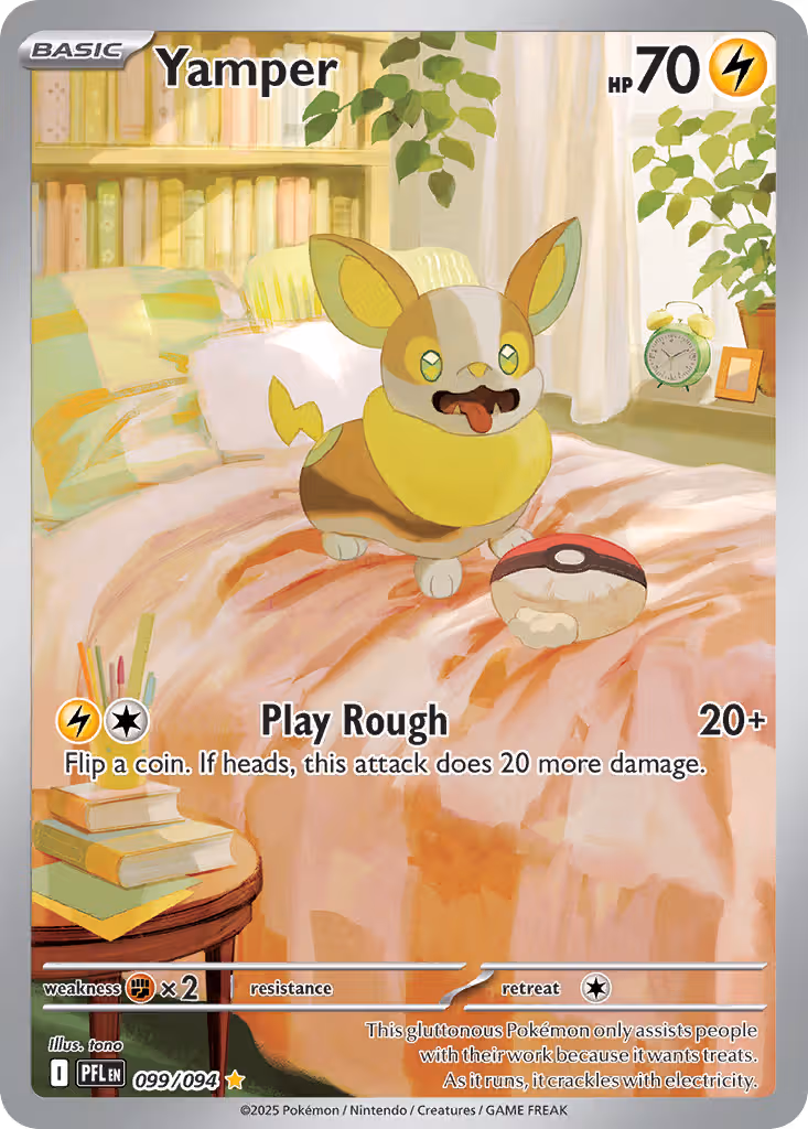 Yamper 99/94 Pokemon card