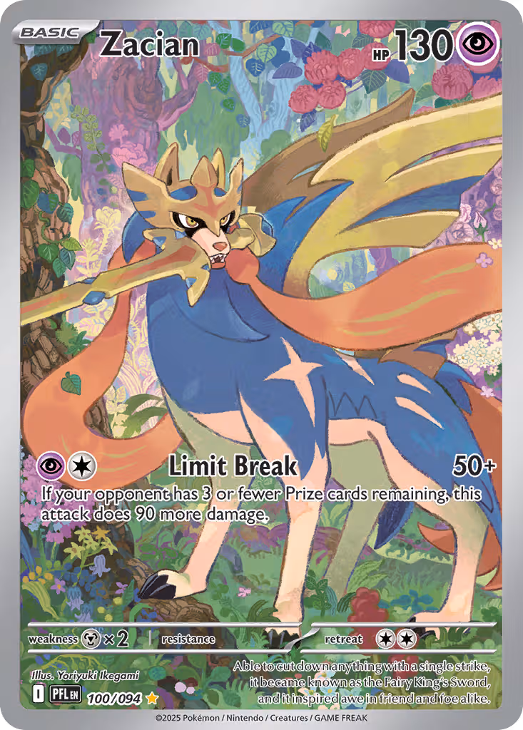 Zacian 100/94 Pokemon card