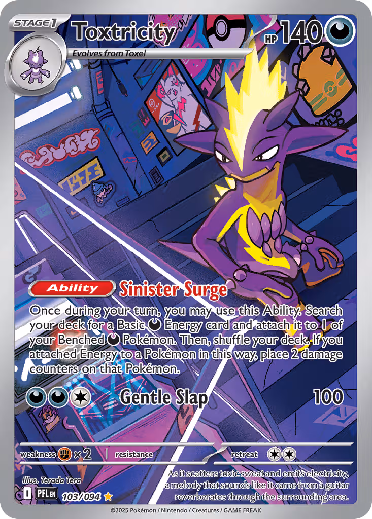 Toxtricity 103/94 Pokemon card