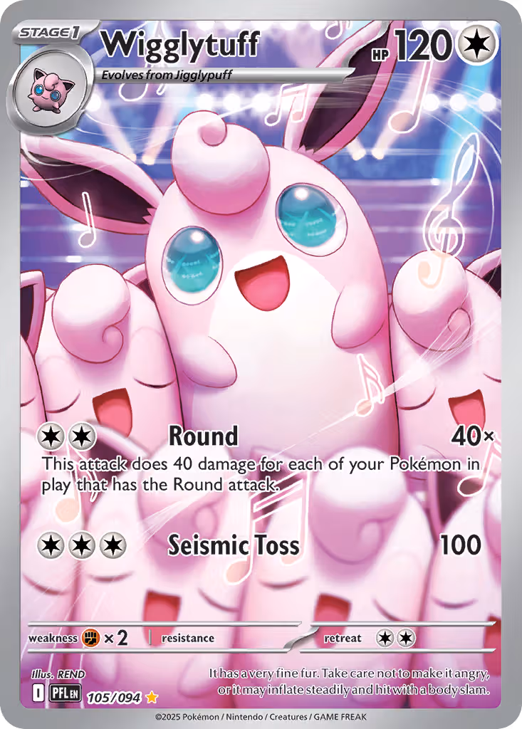 Wigglytuff 105/94 Pokemon card