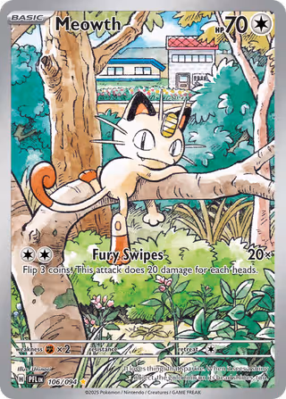 Meowth 106/94 Pokemon card