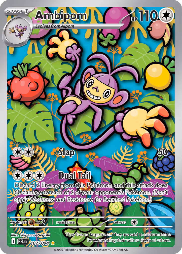Ambipom 107/94 Pokemon card