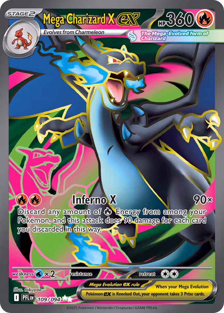 Mega Charizard X ex 109/94 Pokemon card