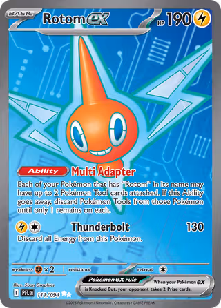 Rotom ex 111/94 Pokemon card
