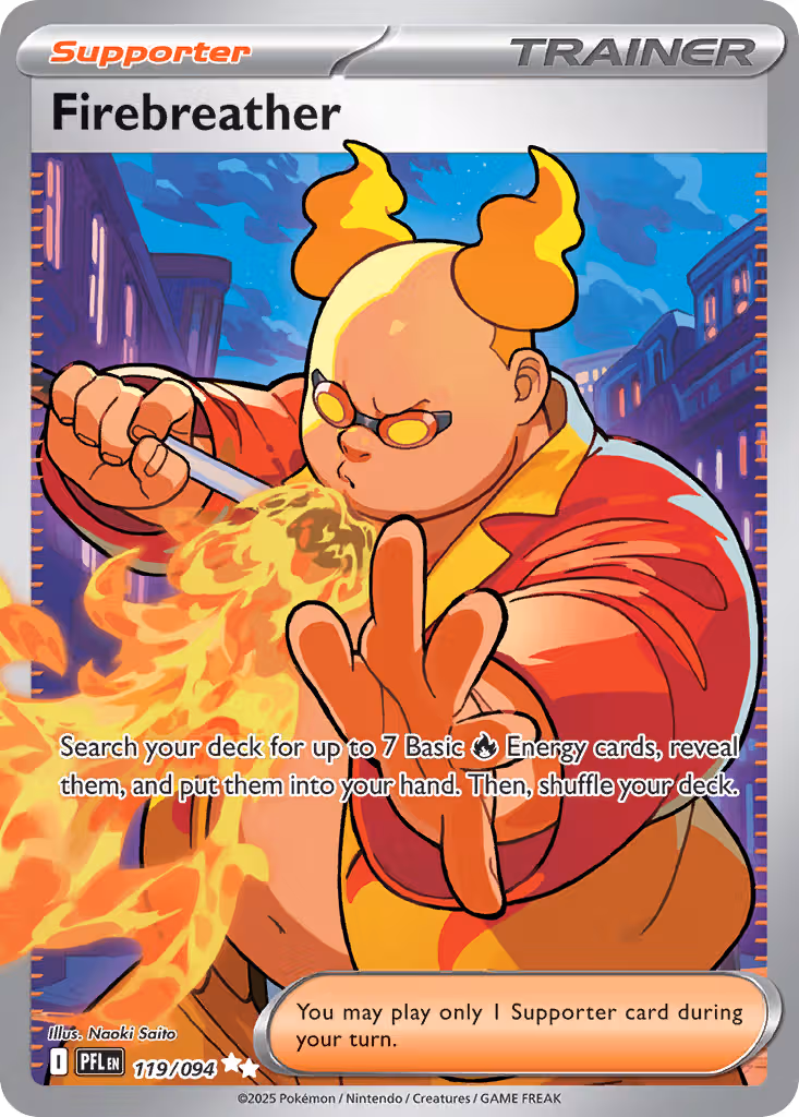 Firebreather 119/94 Pokemon card