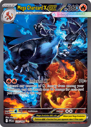 Mega Charizard X ex 125/94 Pokemon card