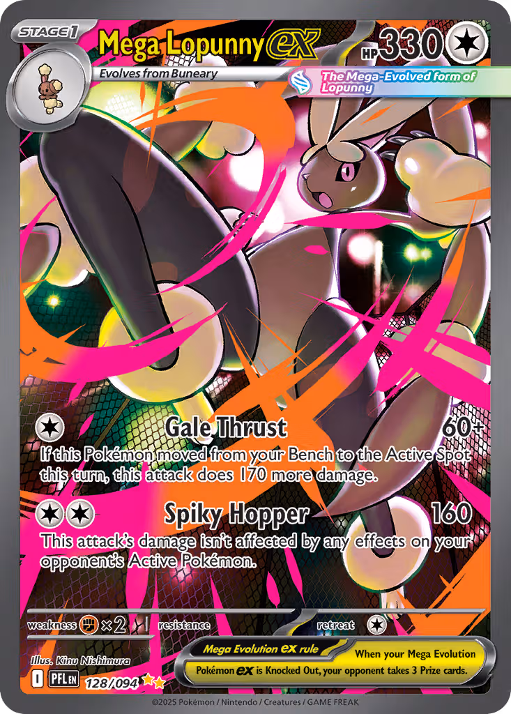Mega Lopunny ex 128/94 Pokemon card