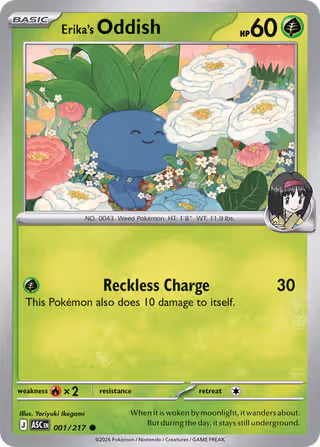 Erika's Oddish 1/217 Pokemon card