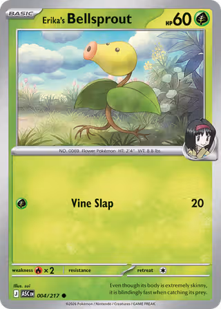 Erika's Bellsprout 4/217 Pokemon card