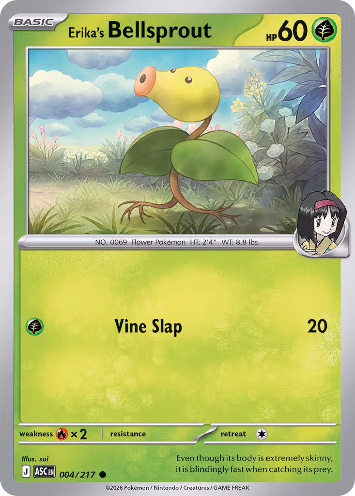 Erika's Bellsprout 4/217 Pokemon card