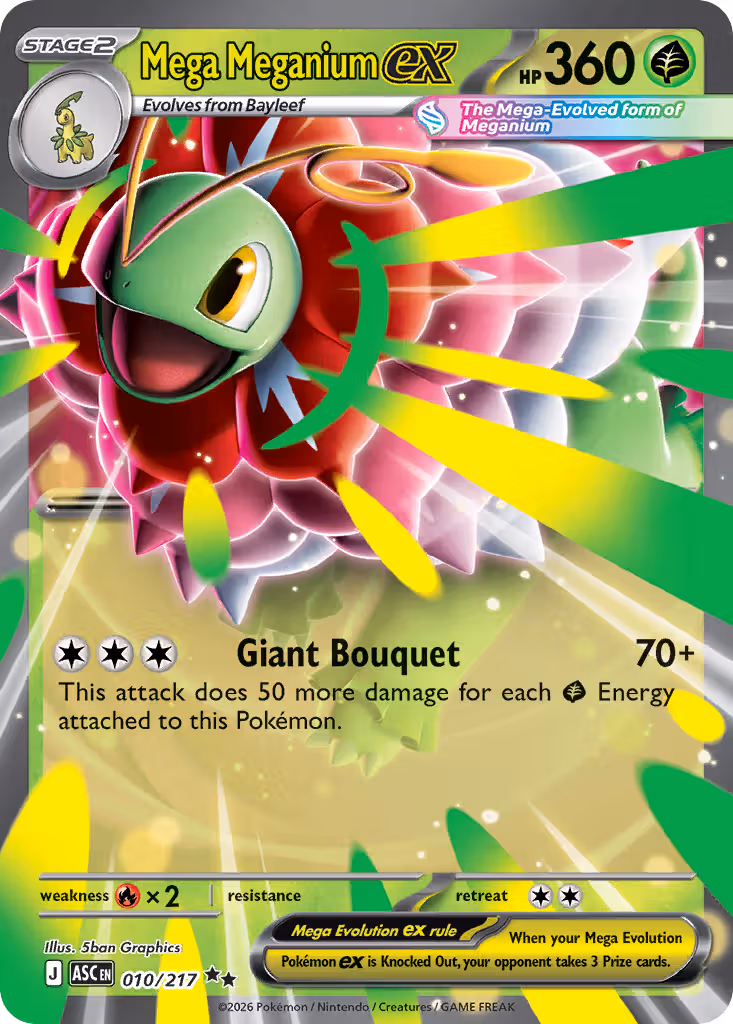 Mega Meganium ex 10/217 Pokemon card