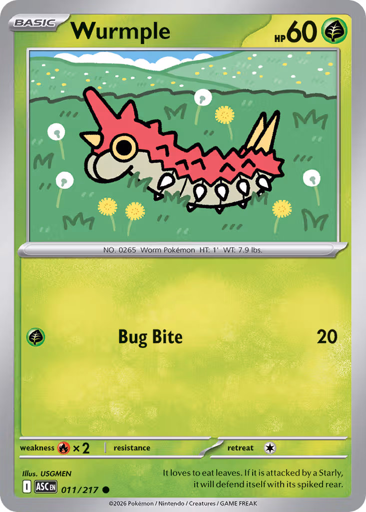 Wurmple 11/217 Pokemon card